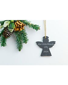 Personalised Slate Christmas Decoration - Angel